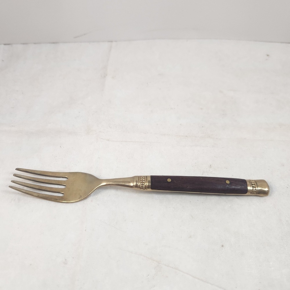 Pottery Barn antique bronze rosewood flatware salad fork‎ thailand